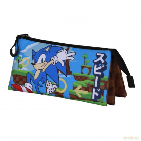 Sonic - Greenhill - Triple Pencil Case