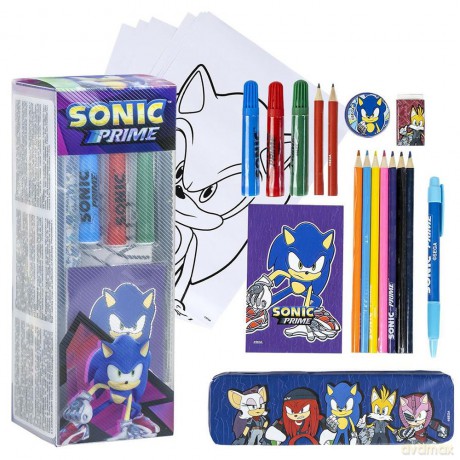 Sonic Prime: Cerdŕ - Set Cartoleria Da Colorare