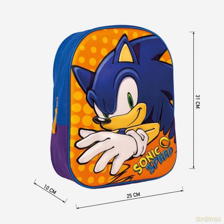 Sonic: Cerdŕ (Zaino Bambino 3d)