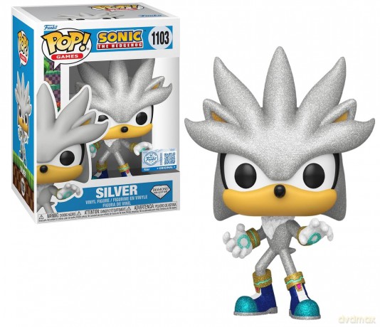 Sonic The Hedgehog POP! Games Vinyl Figure Silver The Hedgehog (FL) 9 cm