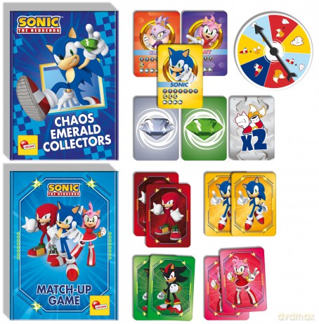 Sonic: Lisciani - 2 In 1 Card Games In A Backpack