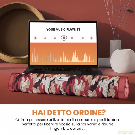 Soundb Bar Wireless Blu Camouflage