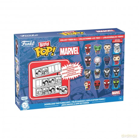 Spider-Man - Bitty Pop 4 Pack 2.5cm - Miles Morale