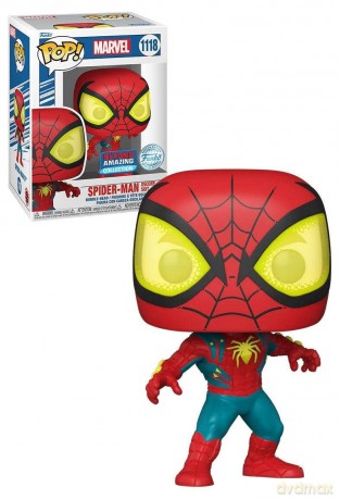 Spider-Man Pop! Vinyl Figur Oscorp Suit 9 Cm