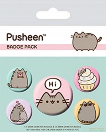 Przypinki Pusheen The Cat Pusheen Says Hi