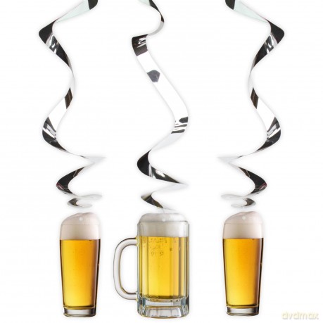 Spiral Hangdeco Beer Party /3. Set 3 Pendenti Spirale Beer Party