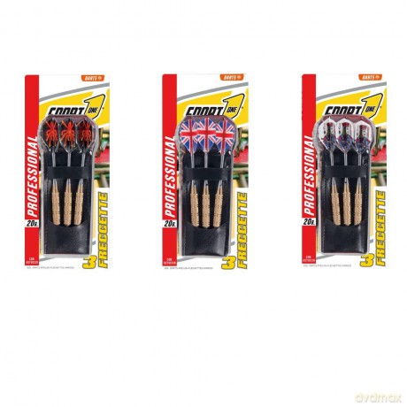 Sport1: Blister 3 Freccette Deluxe In Ottone Gr. 20 Con Custodia