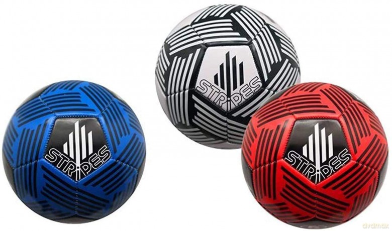 Sport1: Pallone Stripes In Cuoio Sintetico 3 Colori Assortiti
