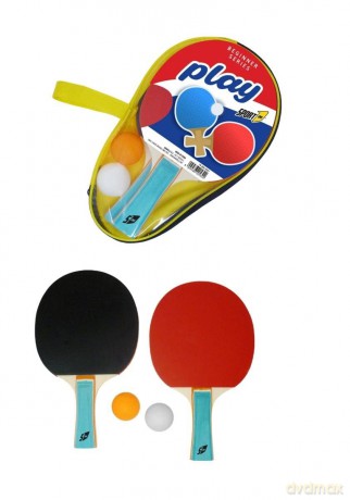 Sport1: Set Ping Pong Play 2 Racchette+2 Palle