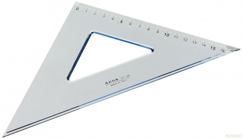 Squadra 45Â° 25cm Lineauni