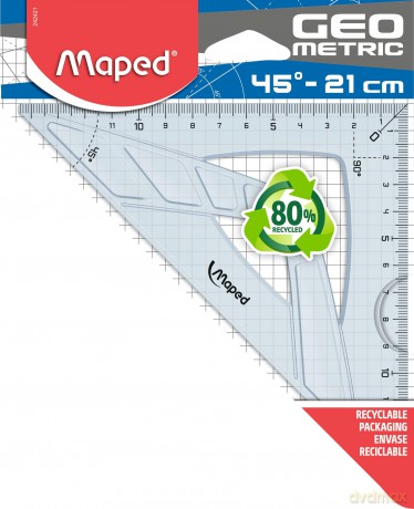 Squadra Geometric 21cm - 45Â°