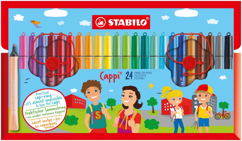 Stabilo Cappi Wallet Of 24 - Felt-Tip Pen