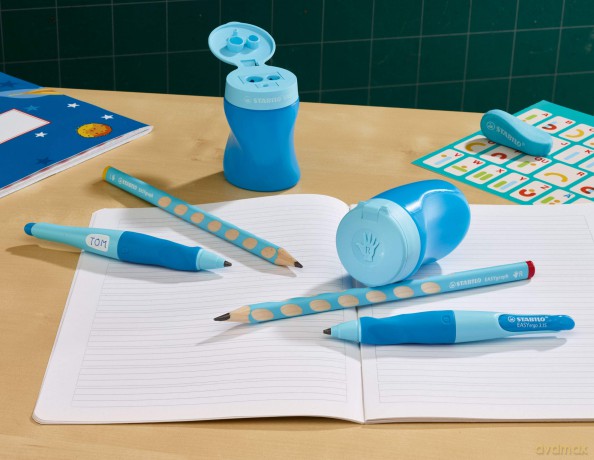 Stabilo Easy Sharpener Right Handed - Blue