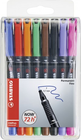 Stabilo Ohpen Universal Permanent, 8 Pack - Permanent Markers