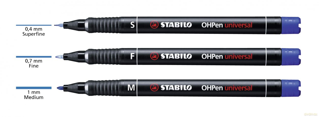 Stabilo Ohpen Universal Permanent, 8 Pack - Permanent Markers