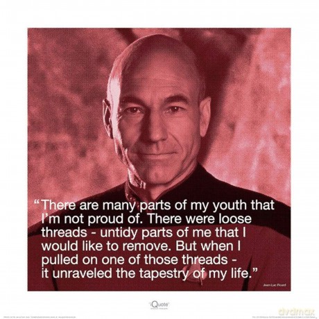 Star Trek: Pyramid - Jean-Luc Picard Iquote (Stampa 40x40 Cm)