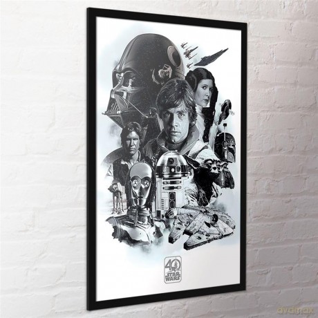 Star Wars Poster Pack 40th Anniversary 61 X 91 Cm Pyramid Posters