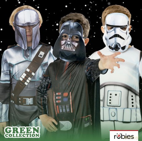 Star Wars: Darth Vader Green (Costume Bambino 7-8 Anni)