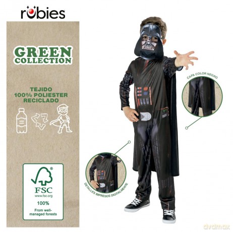 Star Wars: Darth Vader Green (Costume Bambino 7-8 Anni)