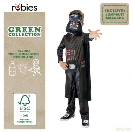 Star Wars: Darth Vader Green (Costume Bambino 7-8 Anni)