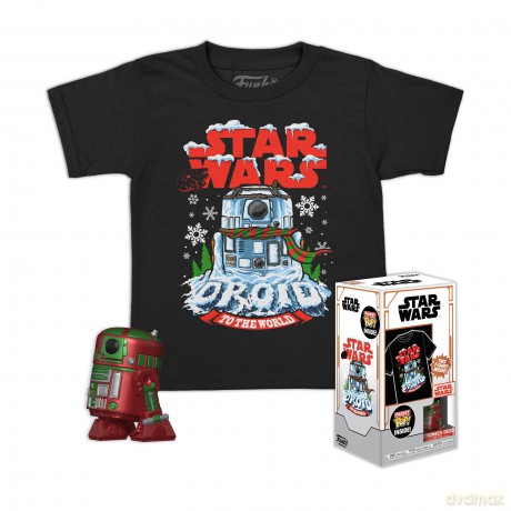 Star Wars: Funko Pocket Pop! &Tee - Holiday R2d2 (Mt) (Tg. M)