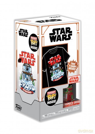 Star Wars: Funko Pocket Pop! &Tee - Holiday R2d2 (Mt) (Tg. M)
