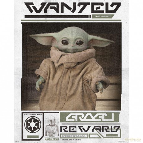 Star Wars: The Mandalorian Poster Set Grogu Wanted