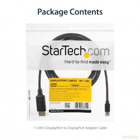 Startech 10 Feet Mini Displayport To Displayport Adapter Cable - M/M