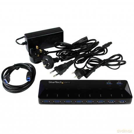 Startech 10-Port Usb 3.0 Hub With Charge And Sync Ports