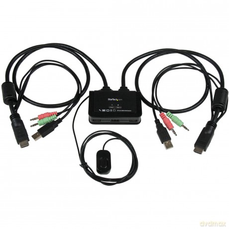 Startech 2 Port Usb Hdmi Cable With Audio And Remote Switch