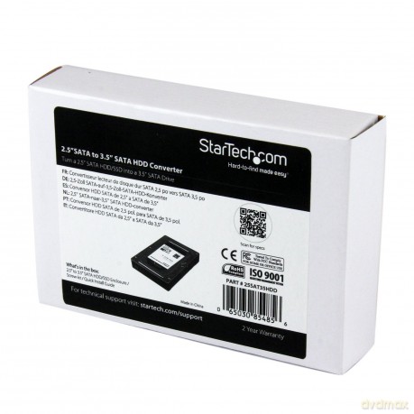 Startech 2.5 To 3.5 Inch Sata Aluminum Hard Drive Adapter Enclosure