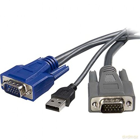 Startech 2-In-1 Ultra Thin Usb Vga Kvm Cable, 6 Ft