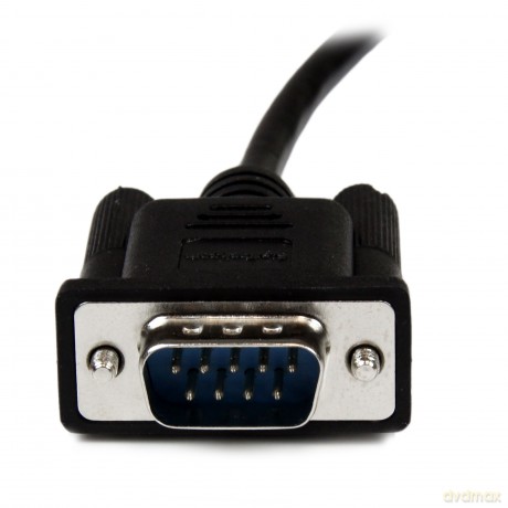 Startech 2m Db9 Rs232 Serial Null Modem Male To Female Cable - Black