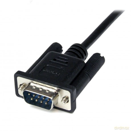 Startech 2m Db9 Rs232 Serial Null Modem Male To Female Cable - Black