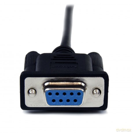 Startech 2m Db9 Rs232 Serial Null Modem Male To Female Cable - Black