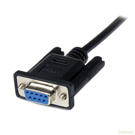 Startech 2m Db9 Rs232 Serial Null Modem Male To Female Cable - Black