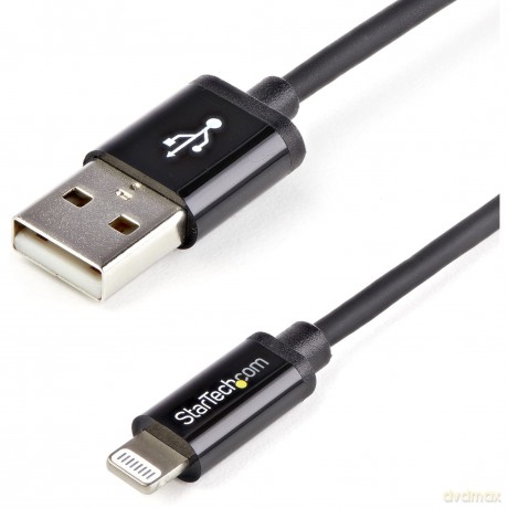 Startech 2m Long 8 Pin Lightning Connector To Usb Charge And Sync Cable For Apple Iphone/Ipod/Ipad - Black