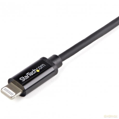 Startech 2m Long 8 Pin Lightning Connector To Usb Charge And Sync Cable For Apple Iphone/Ipod/Ipad - Black