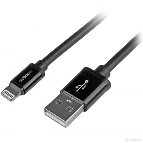 Startech 2m Long 8 Pin Lightning Connector To Usb Charge And Sync Cable For Apple Iphone/Ipod/Ipad - Black