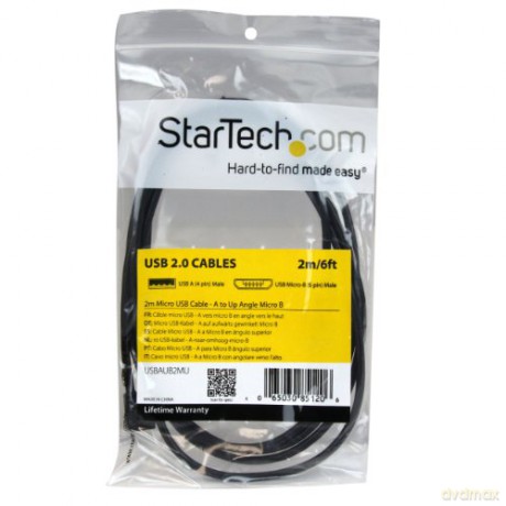Startech 2m Micro Usb Cable Cord - Black
