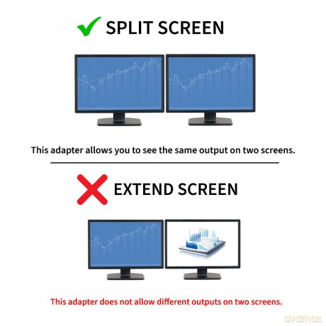 Startech 30 Cm Dvi-D To 2 X Dvi-D Digital Video Splitter Cable, Dual Link Dvi-D Y Cable, Mirror A Dvi-D Display To 2 Displays, 1 Ft