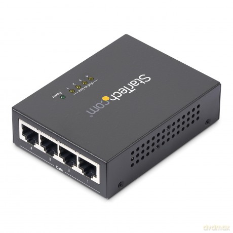 Startech 4 Port Gigabit Midspan Poe+ Injector 802.3at/Af Wall-Mountable Power Over Ethernet Adapter
