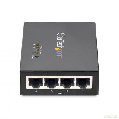 Startech 4 Port Gigabit Midspan Poe+ Injector 802.3at/Af Wall-Mountable Power Over Ethernet Adapter