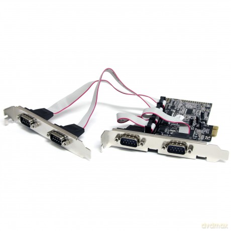 Startech 4 Port Native Pci Express Rs232 Serial Adapter Card With 16550 Uart