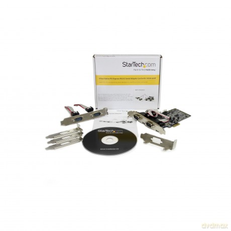 Startech 4 Port Native Pci Express Rs232 Serial Adapter Card With 16550 Uart
