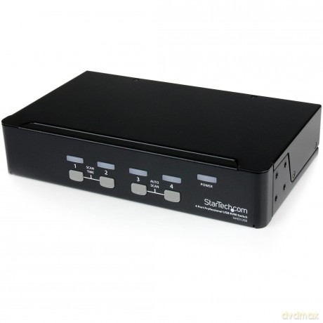 Startech 4 Port Professional Vga Usb Kvm Switch With Hub