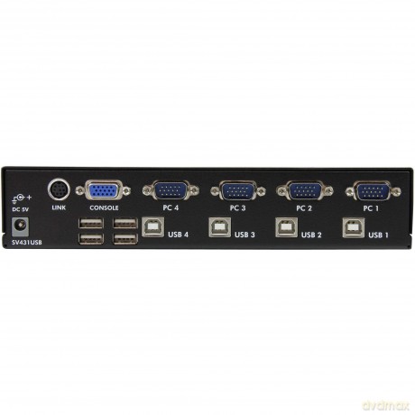 Startech 4 Port Professional Vga Usb Kvm Switch With Hub