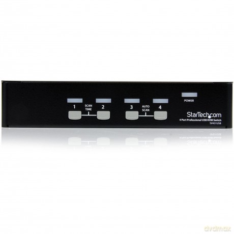 Startech 4 Port Professional Vga Usb Kvm Switch With Hub