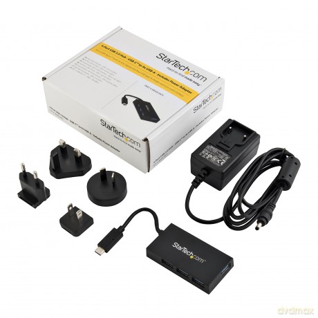 Startech 4 Port Usb Hub With Power Adapter - Hb30c4afs
