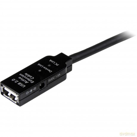 Startech 5m Usb 2.0 Male To Female Active Extension Cable - Black